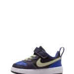 Nike Black Olive Purple Infant Court Borough Low Recraft Trainers