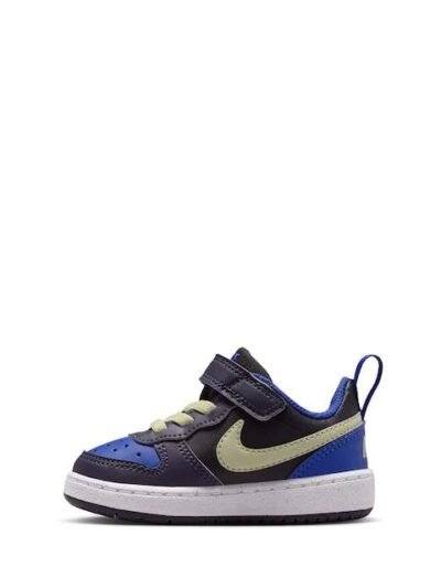 Nike Black Olive Purple Infant Court Borough Low Recraft Trainers