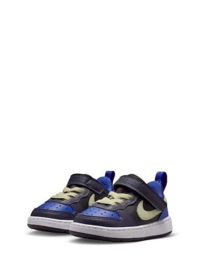 Nike Black Olive Purple Infant Court Borough Low Recraft Trainers