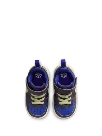 Nike Black Olive Purple Infant Court Borough Low Recraft Trainers