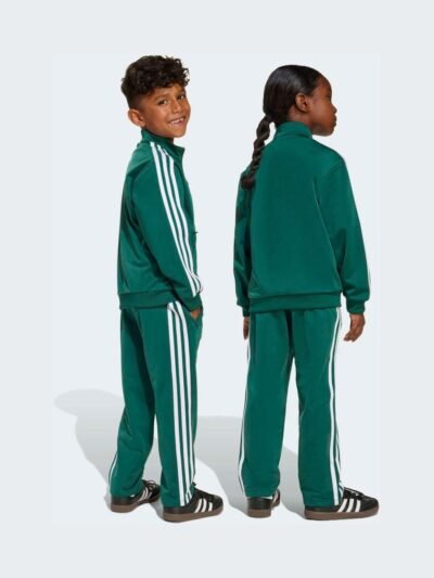 adidas Originals Green Firebird Little Kids Tracksuit