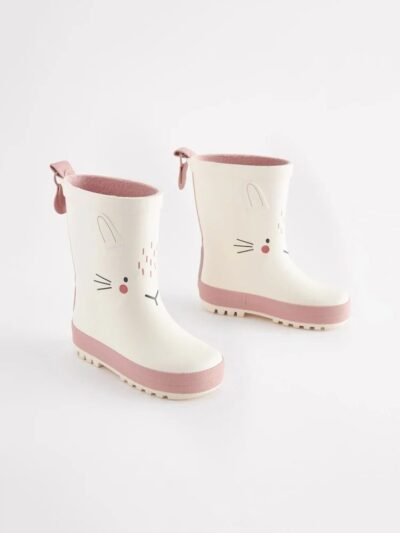 White Bunny Wellies