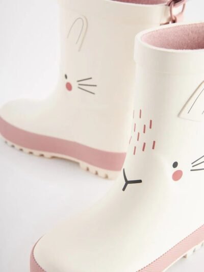 White Bunny Wellies