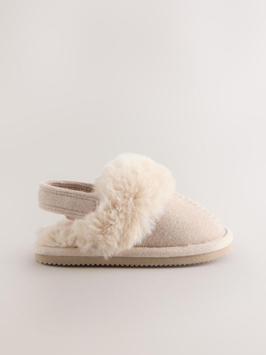Neutral Baby Mule Slippers