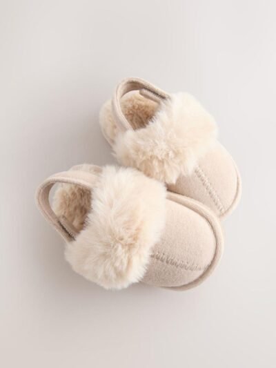 Neutral Baby Mule Slippers