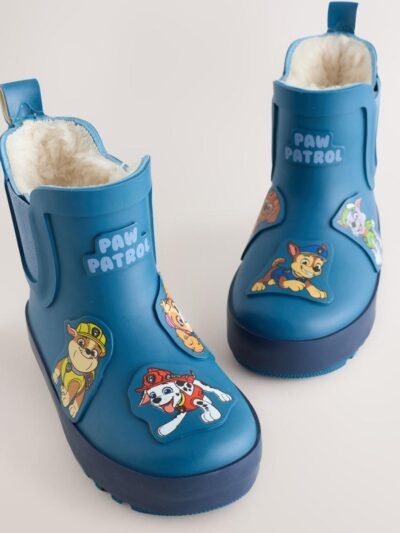 Blue Paw Patrol Warm Lined Ankle Wellies