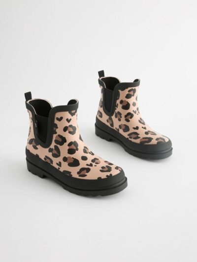Animal Print Chelsea Wellies