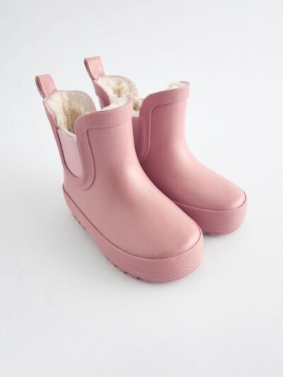 Pink Glitter Chelsea Wellies