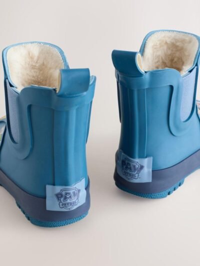 Blue Paw Patrol Warm Lined Ankle Wellies