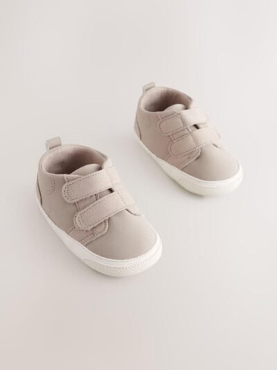 Neutral Two Strap Baby Trainers