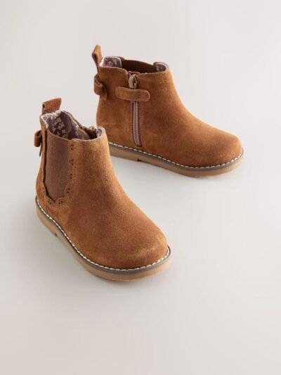 Tan Brown Wide Fit (G) Chelsea Ankle Boots