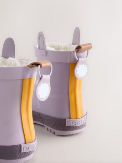 Mauve Purple Bunny Chelsea Wellies