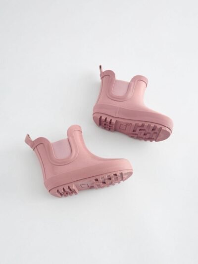 Pink Glitter Chelsea Wellies