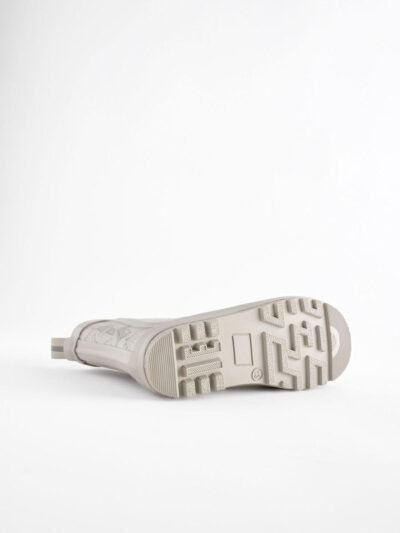 Neutral Dinosaur Warm Lined Ankle Wellies