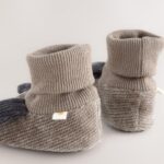 Grey Dog Baby Sock Top Boot Shoes