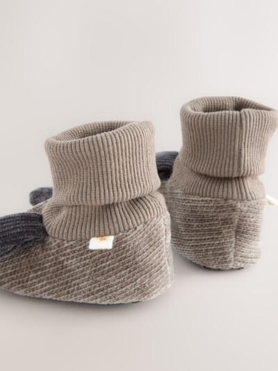 Grey Dog Baby Sock Top Boot Shoes