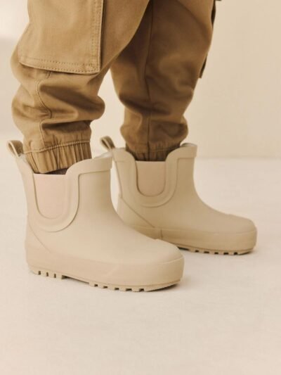 Neutral Warm Lined Ankle Wellies