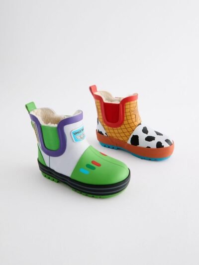 Ochre Yellow Toy Story Warm Lined Ankle Wellies