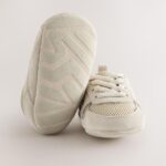 Neutral Baby Elastic Lace Slip-Ons Trainers