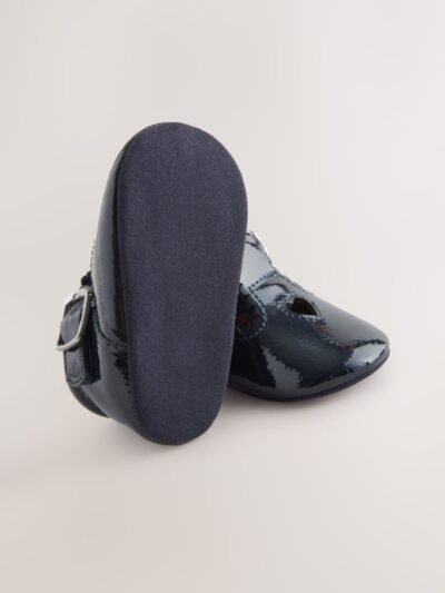 Navy Baby T Bar Shoes