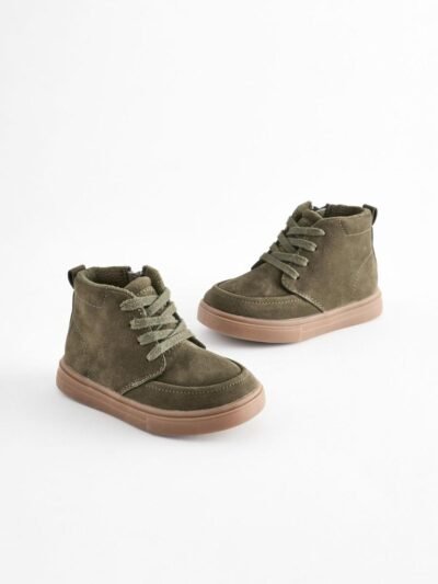 Green Wide Fit (G) Warm Lined Chukka Boots