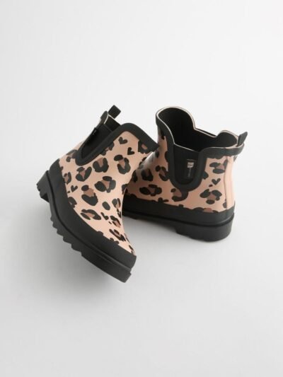 Animal Print Chelsea Wellies