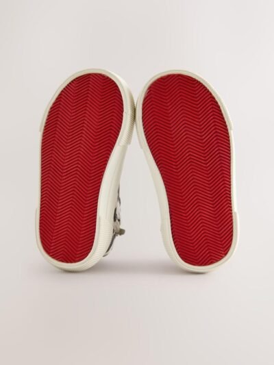 Animal Cow Print Standard Fit (F) High Top Trainers