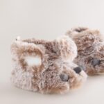 Neutral Bear Claw Baby Touch Fastening Slipper Boots