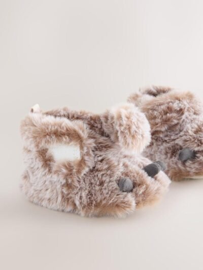 Neutral Bear Claw Baby Touch Fastening Slipper Boots