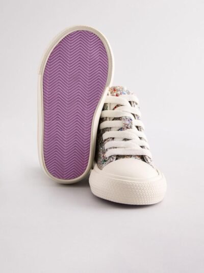 Multi Glitter Standard Fit (F) High Top Trainers