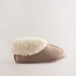 Neutral Brown Baby Warm Lined Boots