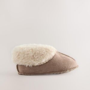Neutral Brown Baby Warm Lined Boots
