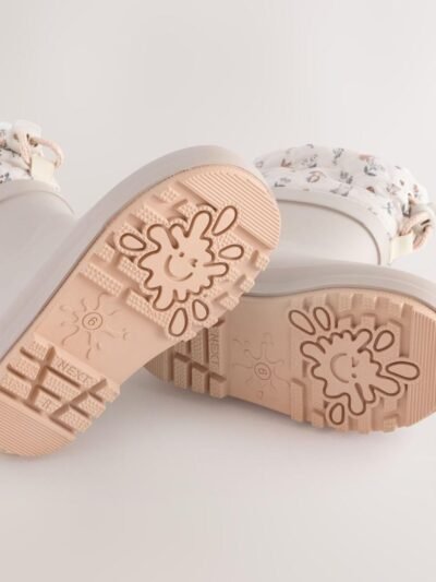 Brown Printed Character Thinsulate Lined Cuff Wellies