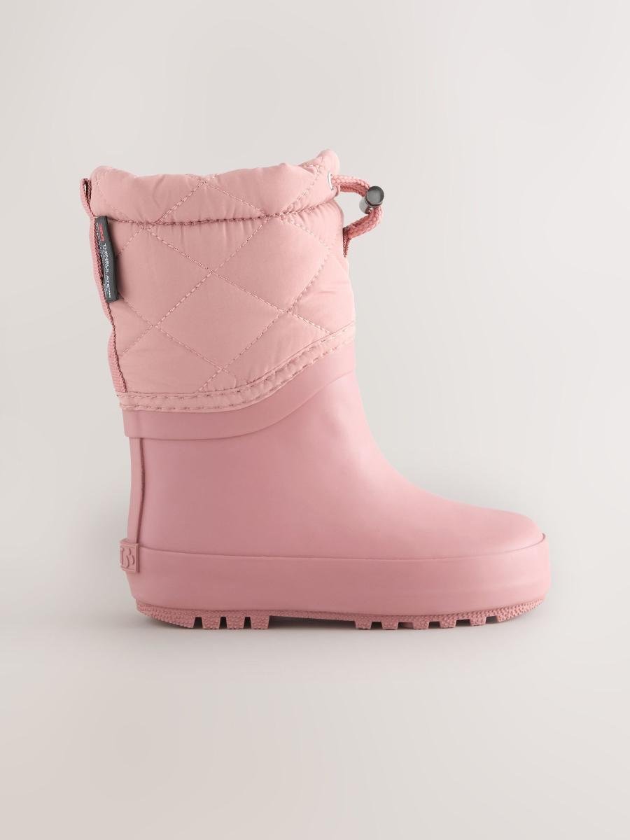 Pink Thinsulate Lined Cuff Wellies