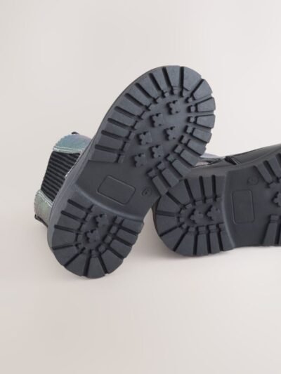 Multi Rainbow Chunky Chelsea Ankle Boots