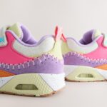 Multi Bright Elastic Lace Chunky Trainers