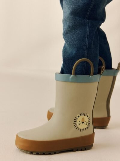 Neutral Lion Handle Pull On Wellies