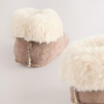 Neutral Brown Baby Warm Lined Boots