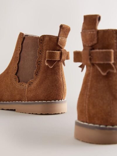 Tan Brown Wide Fit (G) Chelsea Ankle Boots