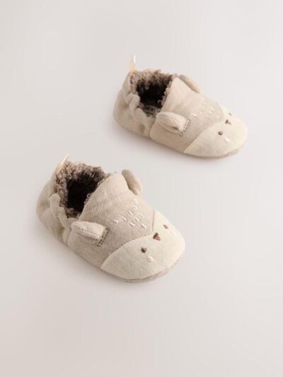 Neutral Baby Character Slip-On Shoes