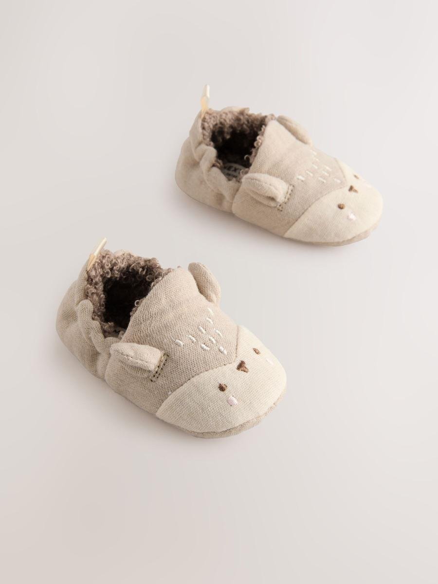 Neutral Baby Character Slip-On Shoes