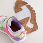 Multi Bright Elastic Lace Chunky Trainers