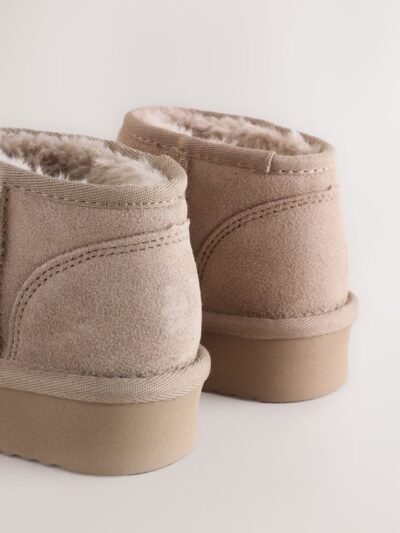 Mink Standard Fit (F) Flatform Mini Warm Lined Water Repellent Suede Pull-On Boots