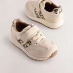 Neutral Animal Elastic Lace Touch Fastening Trainers