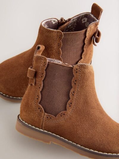 Tan Brown Wide Fit (G) Chelsea Ankle Boots