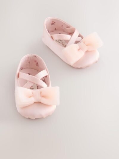 Pink Baby Bow Occassion Shoes