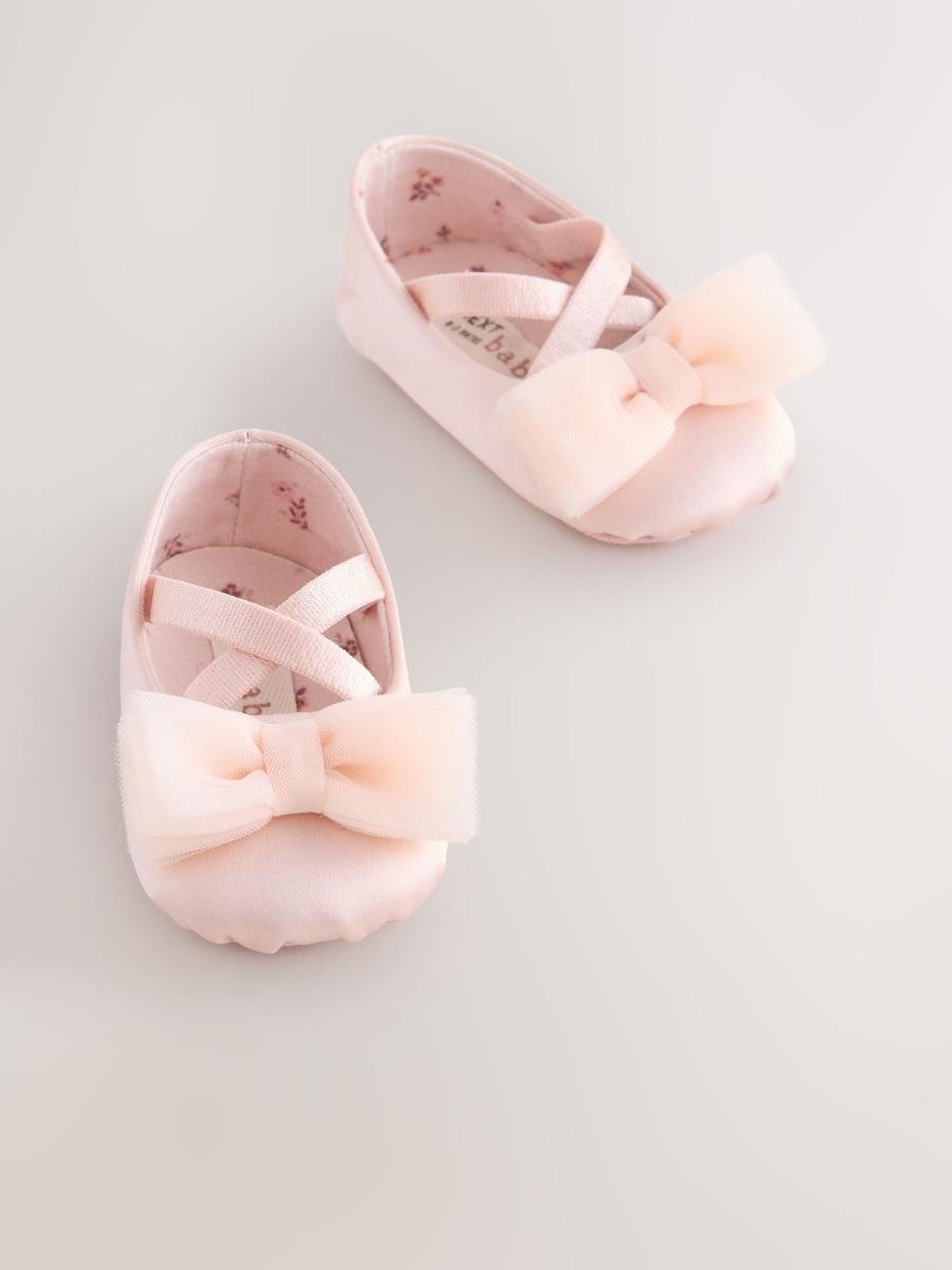 Pink Baby Bow Occassion Shoes