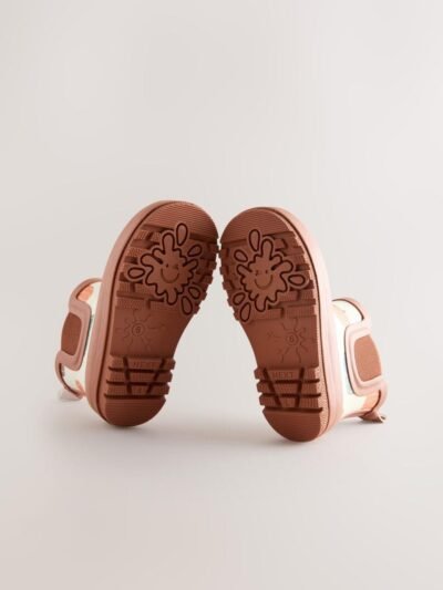 Neutral Pumpkin Halloween Warm Lined Ankle Wellies