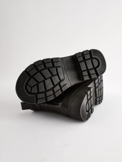 Black Glitter Chelsea Wellies