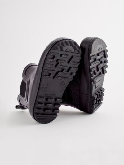 Black Glitter Chelsea Wellies